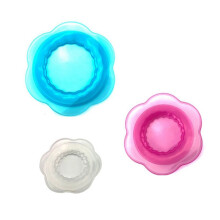 Herbruikbare Siliconen Hoes voor Het Bewaren van Voedsel, Meerkleurige Rekbare Afsluithoes, Set van 3 Stuks, Geschikt voor Alle Maten.