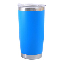 20oz Edelstahl Auto Becher Deckel Bier Isolierbecher Große Kapazität Eisbecher Himmelblau