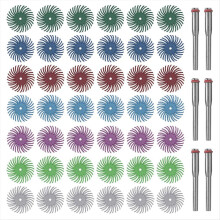 42pcs 1 Inch Radial Bristle Disc Kit with 1/8 Shan