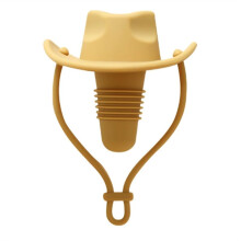 Bouchon Bouteille Vin en Silicone en Forme Chapeau Cowboy, Bouchon Bouteille Champagne, Bouchon Boisson, Bouchon Fermeture, Accessoires Bar Cuisine,