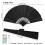 Éventail Chinois Pliable à LED Coloré avec Télécommande, Éclairage sur Scène, Noir 5