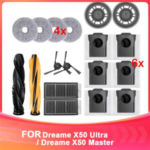 Para  X50 Ultra / para  X50 Master / para  L50 Pro Ultra / MOVA V50 Ultra Piezas Filtro de Cepillo Lateral Principal Bolsa para