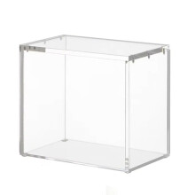 Vitrina de Acrílico Transparente para Exhibir Coleccionables. Contenedor de Almacenamiento Transparente con Tapa para Coleccionables y Tarjetas de