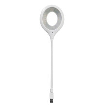 USB-Läsljus Röstkontrolllampa Röstaktiverad Lampa Röst Liten Bordslampa för Heminlärning och Kontor Vit