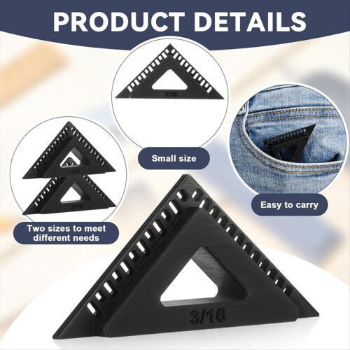 4Pcs Door and Window Casing Reveal Marking Tool 3/ 2
