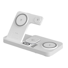 30W Digitaluhr Kabelloses Ladegerät RGB Nachtlicht Schnellladestation für Smartphone für  für  Stand,A