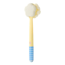 Spazzola da Bagno Dopamine Flower con Manico Lungo e Smerigliatrice per Piedi, per Doccia, Corpo, Doppia Faccia, per La Schiena, Panno da Bagno Blu