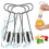 Red Bell Pepper Seed Corer,Universal Fruit and Vegetable Core Remover,Stainless Steel Pepper Corer Seed 3pcs 2