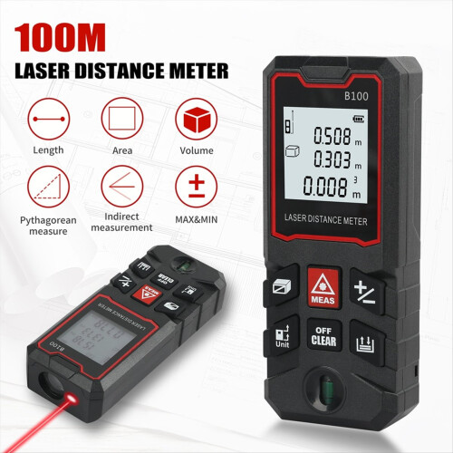 Laser Measuring Tool Digital Tape Measure High Acc 1