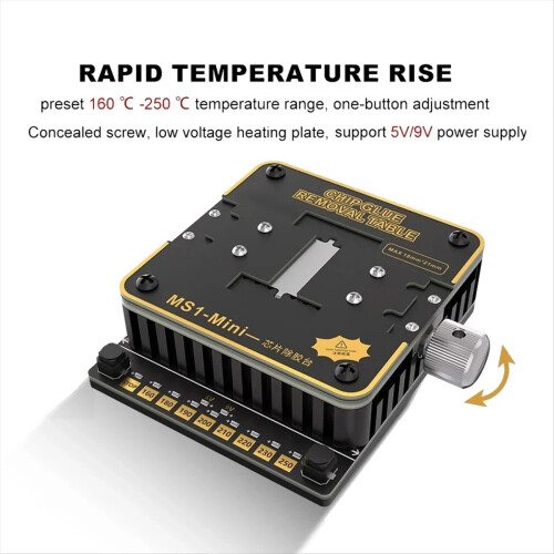 MS1 Mini Hot Plate Soldering Preheating Rework Sta 2