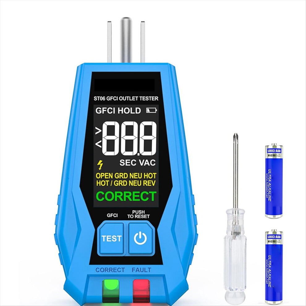 Outlet Tester With Lcd Display Receptacle Gfci For 4853202228552