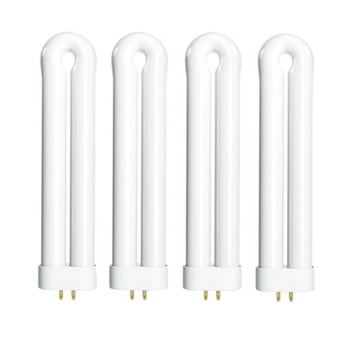 Lâmpada de Reposição para Mata-Insetos de 15 Watts, Lâmpada em Formato de U FUL 15W-BL de 7,5 Polegadas para 15wht, Pacote com 4