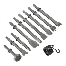 10pcs Pneumatic Air Hammer Chisels Set, Heavy Duty