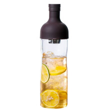 Glas Manuell Cold Brew Kaffemaskin Bärbar Cold Brew Kaffekanna Gör Iskaffe och Fruktte på Sommaren 800ML