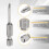 8pcs 0 Screwdriver Bit PH0 1/4inch Hex Shank 2inch 4
