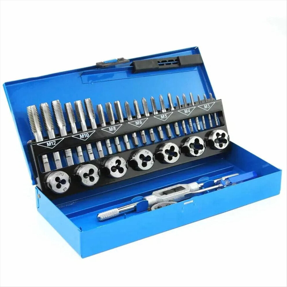 32Pcs/Set Metric Tap Die Set M3- Thread Wrench Nut 4853202230456