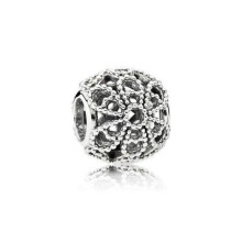 Charm - PANDORA - Gehaakte Rozen - Elegant - Decoratief - Modeaccessoire