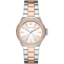 Uhr - MICHAEL KORS - Lennox Rose - Edelstahl - Wasserdichtigkeit 5 ATM - Weißes Zifferblatt