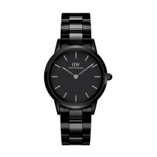 Horloge - DANIEL WELLINGTON - ICONICLINK - Zwarte Keramiek - 32 mm - Chic
