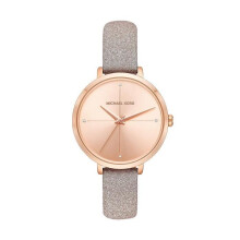Horloge - Michael Kors - Charley - Roze goud - Leer - Kwarts