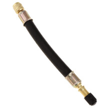 Trucks RV Dual Flexible Tire Wheel Valve Extension Adaptor with Metal Cap RV Tire Valve Adaptor Truck Compatible