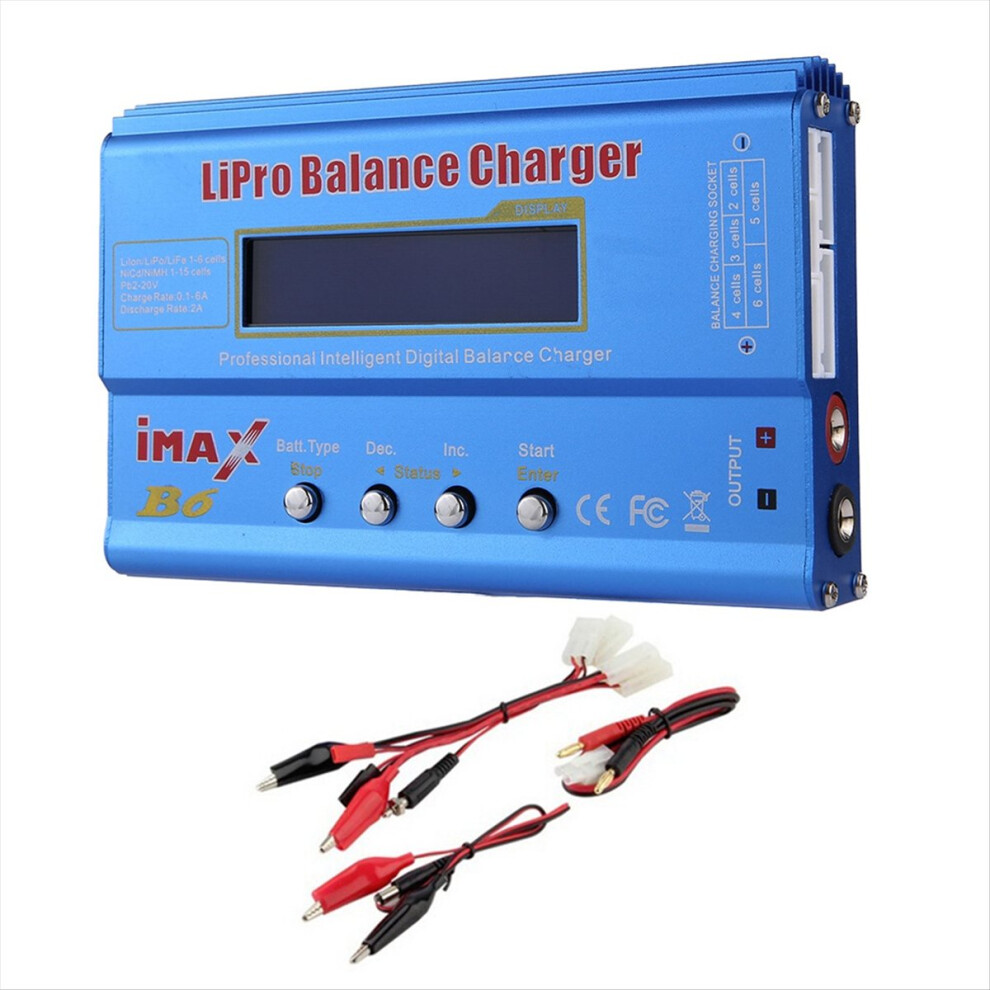 For B6 80W Lipo Battery Charger+ Cable Nimh Li-Ion 4853202238933