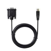 DB9 Male RS232 to 8P Male Serial Cable For DOP Series HMIs 1.8M Black