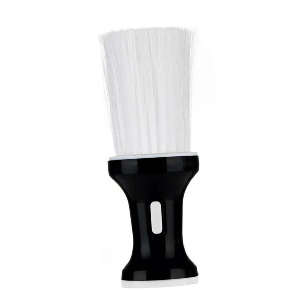 Unisex Barber Neck Duster With Talcum Powder Dispenser, Flat Shape Hairdressing Brush For Quick Hair Removal