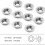 10Pcs 16X3.0mm-30 Inserts Cutters Replacement for 6