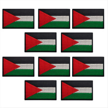 10PCS Palestine Flag Patches Armband Hook Loop Iro
