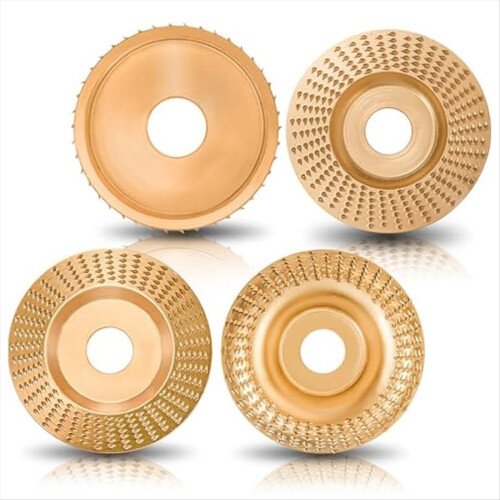 4PCS Angle Grinder Wood Carving Disc Set for 4In o