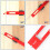 3Pcs Woodworking Tools Ruler-Pocket Ruler Layout T 9