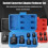 6Pcs Adapter Pneumatic Sleeve Head 1/2 to 3/4 Blac 6