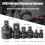 6Pcs Adapter Pneumatic Sleeve Head 1/2 to 3/4 Blac 3
