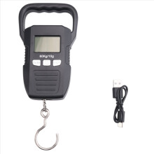 Black 60Kg/10G LCD Digital Hanging Scale USB Recha