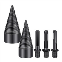 5 Pcs Firewood Log Splitter Drill Bit,Removable Bi