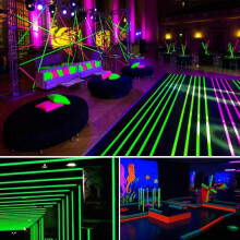 Cotton Tapes Neon Party Tape Safety Warning UV St