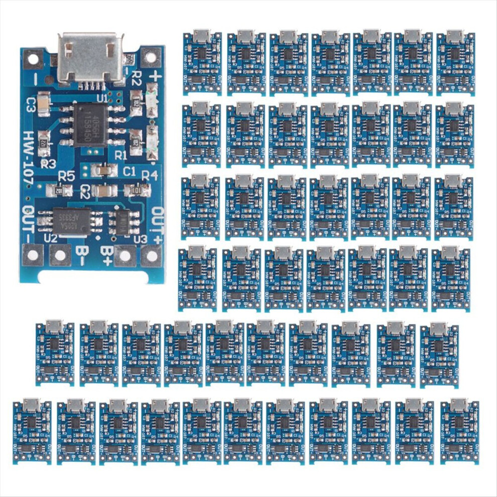 50Pcs Micro-Usb 18650 Lithium Battery Charging Boa 4854180858977