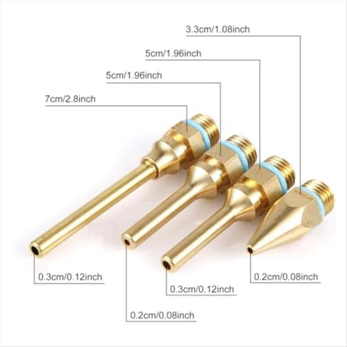 Fine Tip Nozzle,Copper Nozzles for Hot Glue Tools 2