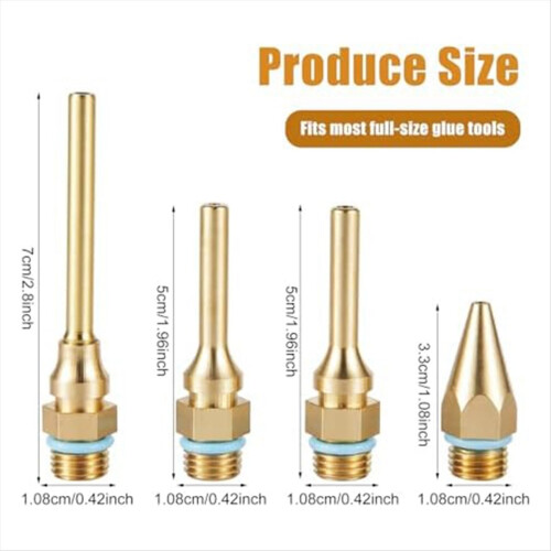 Fine Tip Nozzle,Copper Nozzles for Hot Glue Tools 1