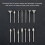 50Pcs Diamond Coated Grinding Head Burrs Set for R 6