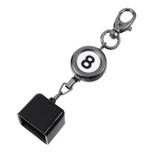 Snooker Chalk Holder For Pool Cue And Billiards With Retractable Key Ring, Cue Chalk Holder, Snooker Accessories