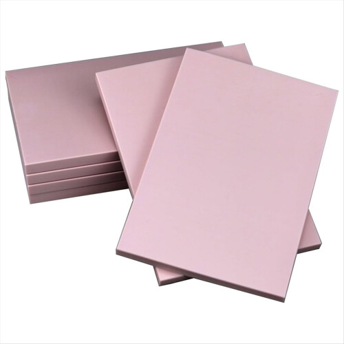 6 Pack Rubber Block Stamp Carving Blocks Pink Lino