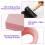 6 Pack Rubber Block Stamp Carving Blocks Pink Lino 6