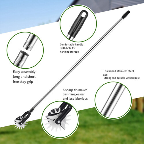 Edger Lawn Tool, Hand Manual Edger, Wheel Rotary T 2
