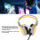 Auriculares gaming de 40 mm, amarillos, con micrófono para PC con cable 11