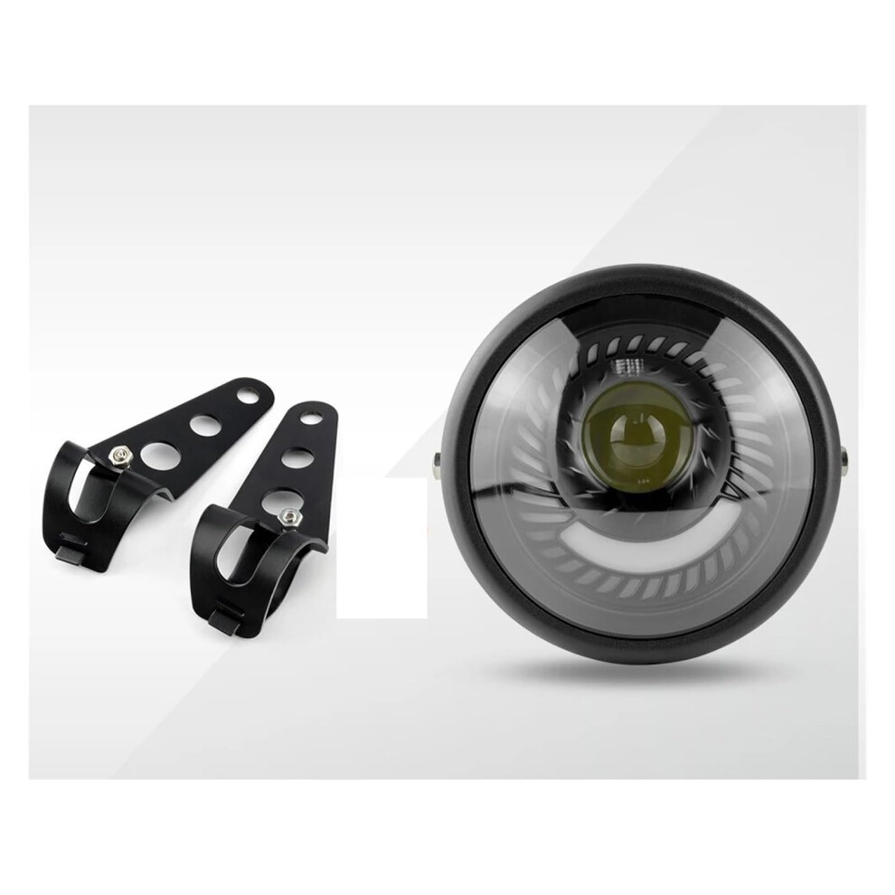 Motorcycle Led Headlight 6.5 Inch Round Retro Metal Low Beam Drl For Harley Davidson 2836Mm 9347817528183