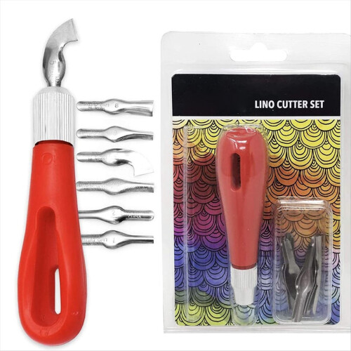Rubber Block Stamp Carving Making Kit with Cutter 1