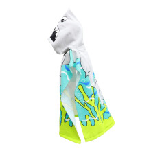 Bath Towel Cloak With Side Snap QuickDry Soft Material Breathable Beach Cape For Boys Size S Bathrobe