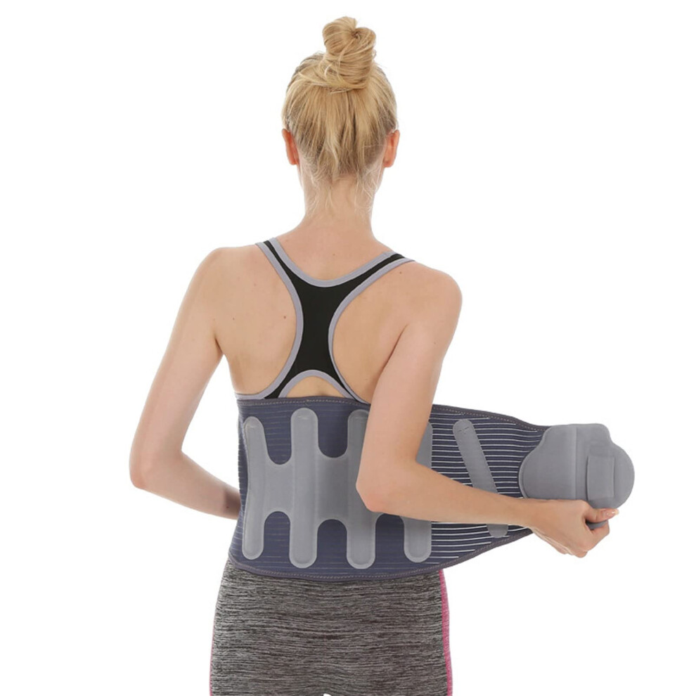 Adjustable Back Support Belt for Pain Relief with Breathable Lumbar Compression Brace for Work